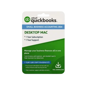 Intuit QuickBooks Desktop Mac 2024 | 1 User | 12-Month Licence Key | Digital Delivery